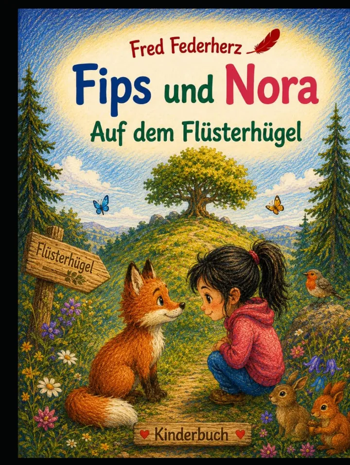 Buchcover: Fips und Nora, Auf dem Flüsterhügel